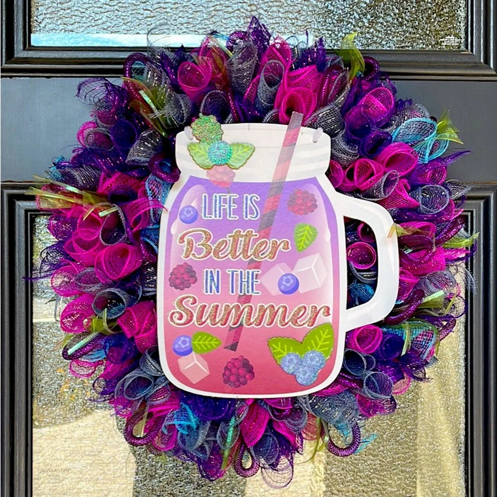 New Summer 20” handmade wreath